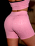 Shorts Love - Cereja  Malva Moda Fitness