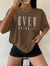Camiseta Oversized Over Thinking - comprar online
