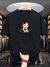 Camiseta Oversized Menina Treino - Cereja  Malva Moda Fitness