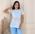 Camiseta Fitness Modelo Tule