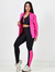 Conjunto Fitness 3 peças - Cereja  Malva Moda Fitness