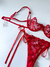 Conjunto Love - Vermelho de amarração nas laterais