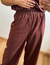 Calça pantalona Marrom - loja online