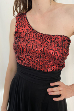 Vestido Preto Com Paetês - comprar online