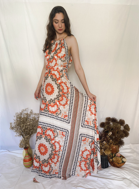 Vestido Longo Estampado Amissima