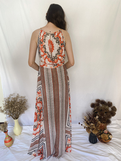 Vestido Longo Estampado Amissima na internet