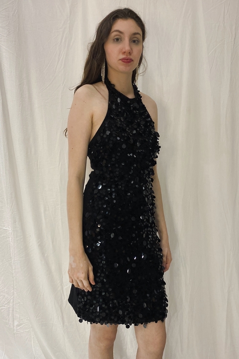 Vestido Curto de Paetês