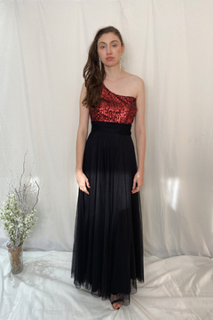 Vestido Preto Com Paetês