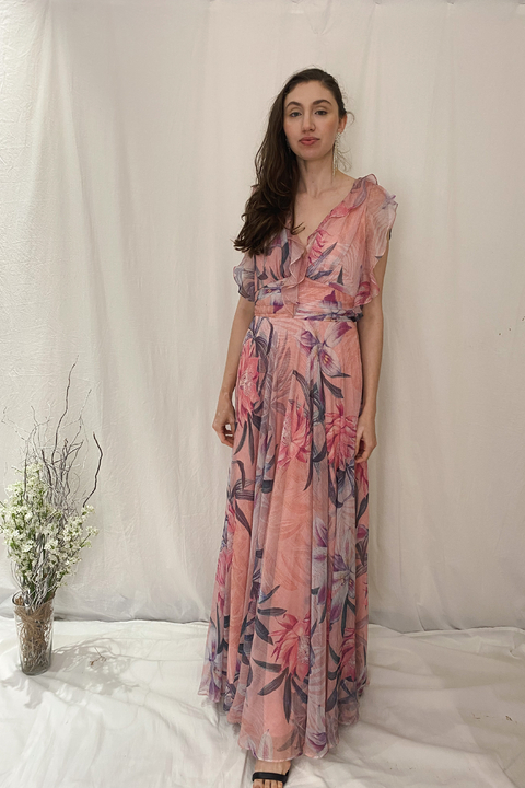 Vestido Rosa Estampado