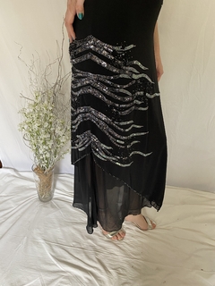 Vestido Preto Com Bordados - Fresh & Vintage