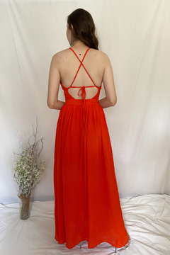 vestido laranja - Fresh & Vintage