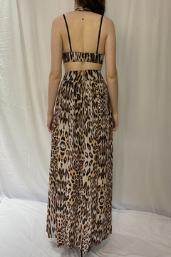 Vestido Longo Animal Print - comprar online