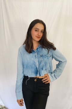 Camisa Jeans Cropped - comprar online