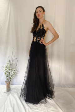 Vestido De Tule Com Bordado - comprar online