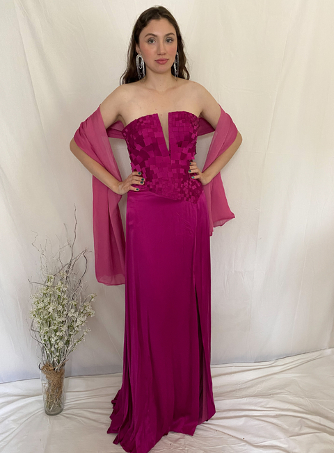 Vestido Longo Rosa Pink