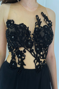 Vestido De Tule Com Bordado na internet