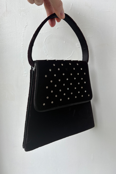 Bolsa de Veludo Vintage Pequena