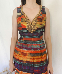Vestido Longo Estampado Cantão na internet