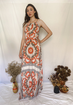 Vestido Longo Estampado Amissima - comprar online