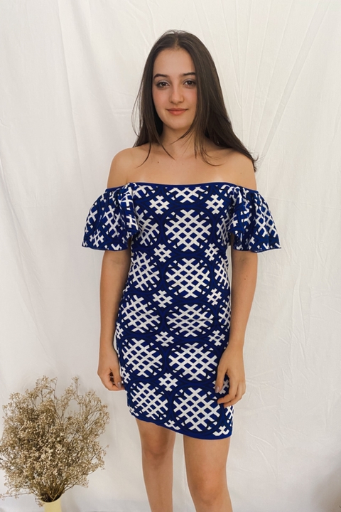 Vestido Curto Estampado