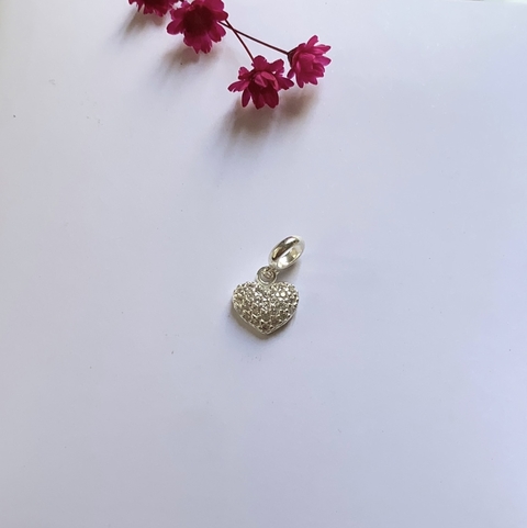 BERLOQUE CORAÇÃO CRAVEJADO ZIRCONIA