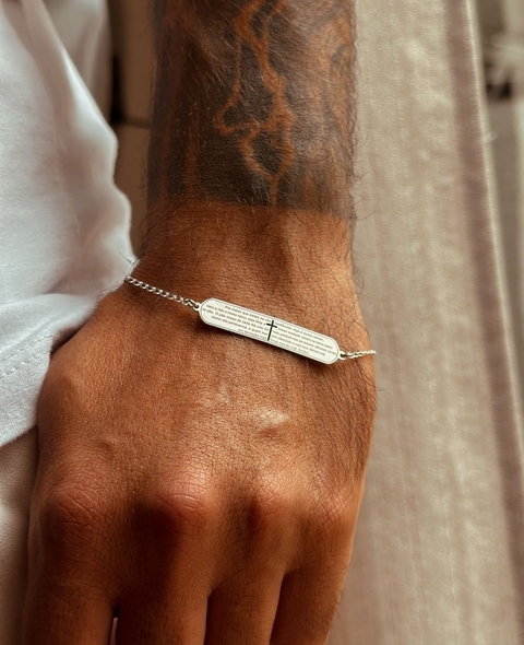 PULSEIRA ELOS PLACA PAI NOSSO - comprar online