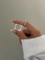 ANEL QUADRADO COM CORAÇÕES CRAVEJADO COM ZIRCÔNIA - loja online