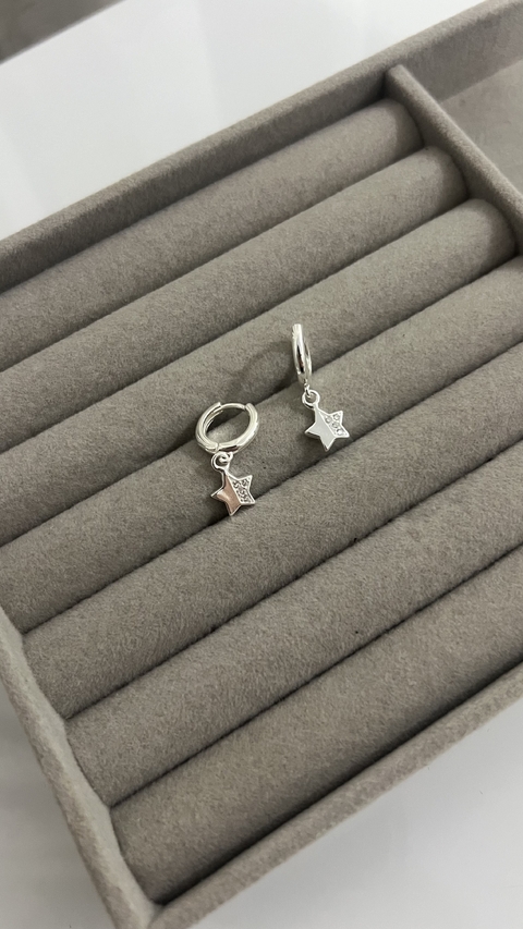 ARGOLA CLICK PINGENTE ESTRELA