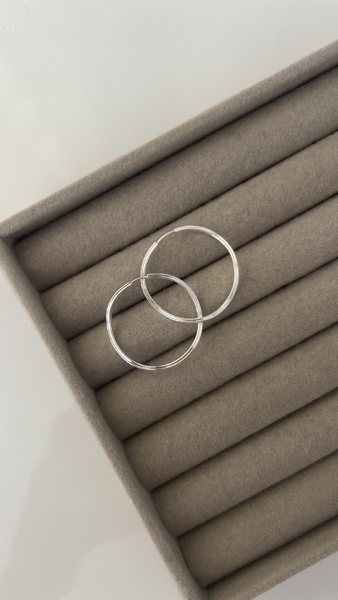 ARGOLA ONDULADA MEDIA - 2.5CM