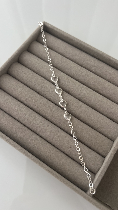 PULSEIRA CORAÇÕES ZIRCÔNIA - comprar online