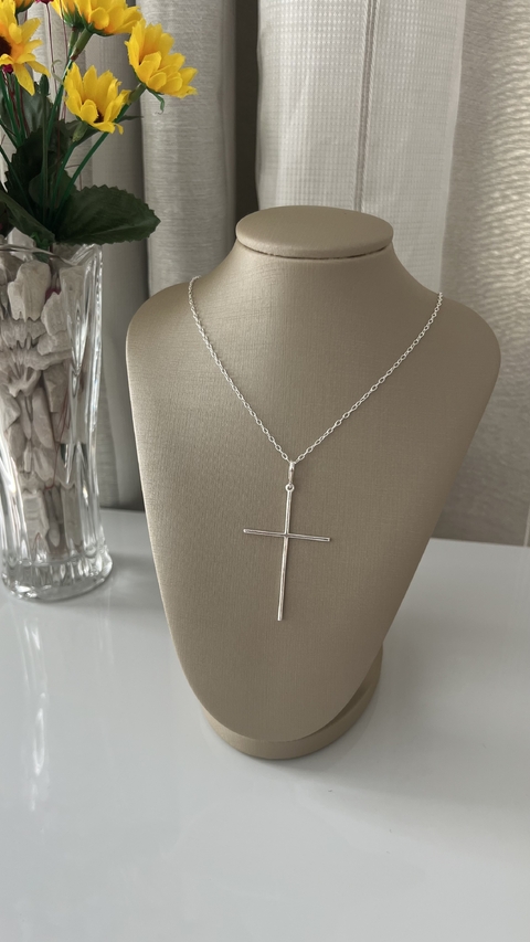 COLAR COM PINGENTE DE CRUZ - GRANDE - comprar online