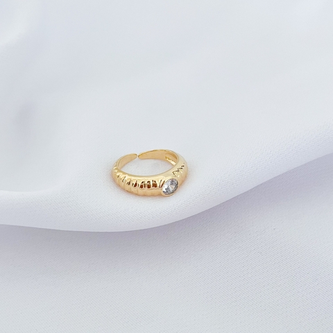 ANEL REGULÁVEL TRABALHADO COM ZIRCONIA OVAL
