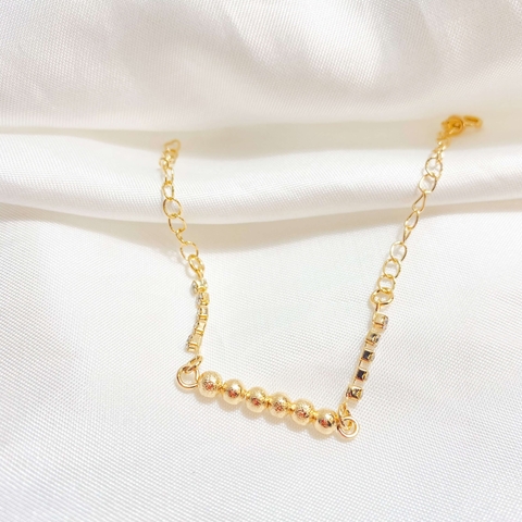 PULSEIRA BOLINHAS E ZIRCONIAS