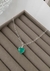 PULSEIRA ELO CORAÇÃO COM CORAÇÃO VERDE TIFFANY