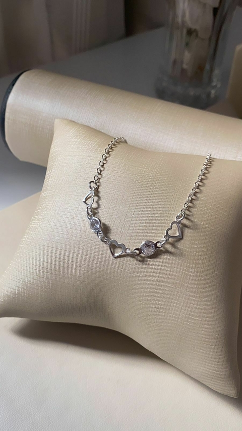 PULSEIRA PONTO DE LUZ E CORACAO VAZADO