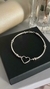 PULSEIRA FIO DE NYLON CORAÇÃO VAZADO