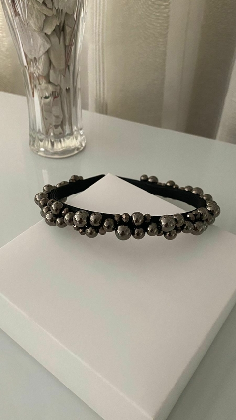 TIARA PEROLA PRETA