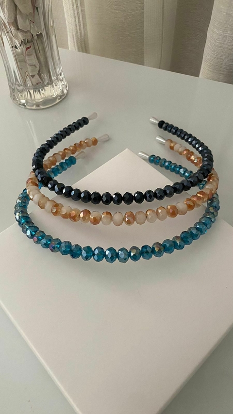 TIARA CRISTAL 8MM CORES