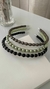 TIARA PEROLA 8MM COM PASSANTE CRISTAL - comprar online