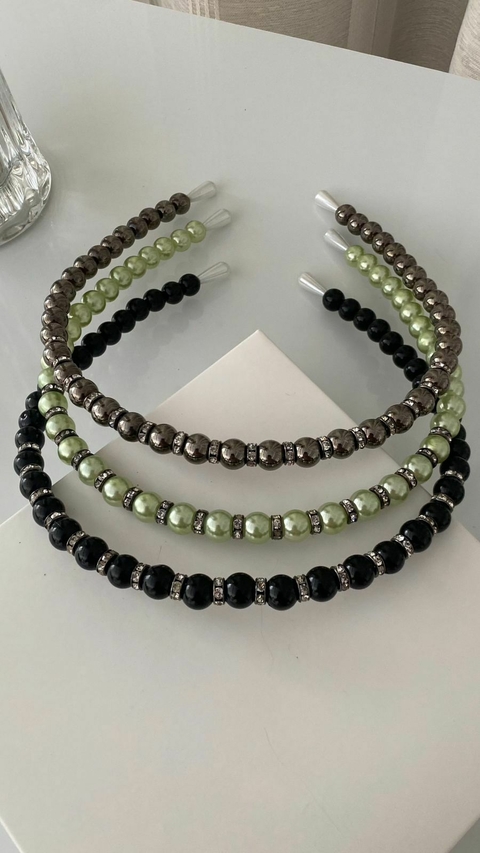 TIARA PEROLA 8MM COM PASSANTE CRISTAL