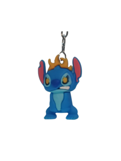 Chaveiro Pingente 3d Stich Borracha Com Gancho E Correia - comprar online