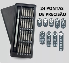 Kit 24 Chave Precisão Torx Fenda Abrir Celular/Manutenção