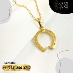 Pingente Ferradura Ouro 18k