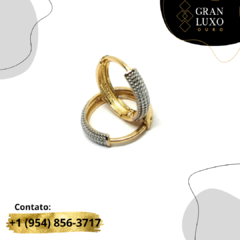Brinco de ouro 18k Argola