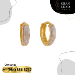 Brinco de ouro 18k Argola