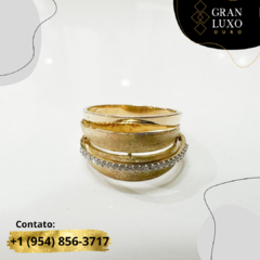 Anel em Ouro 18k e Brilhantes