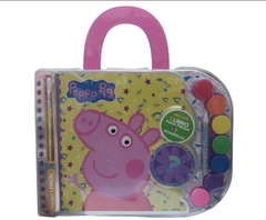 Valija con acuarelas peppa pig