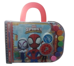 Valija con acuarelas spidey