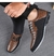 Sapatos casuais marca de moda clássico casual masculino sapatos de couro