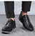 Sapatos casuais marca de moda clássico casual masculino sapatos de couro - comprar online